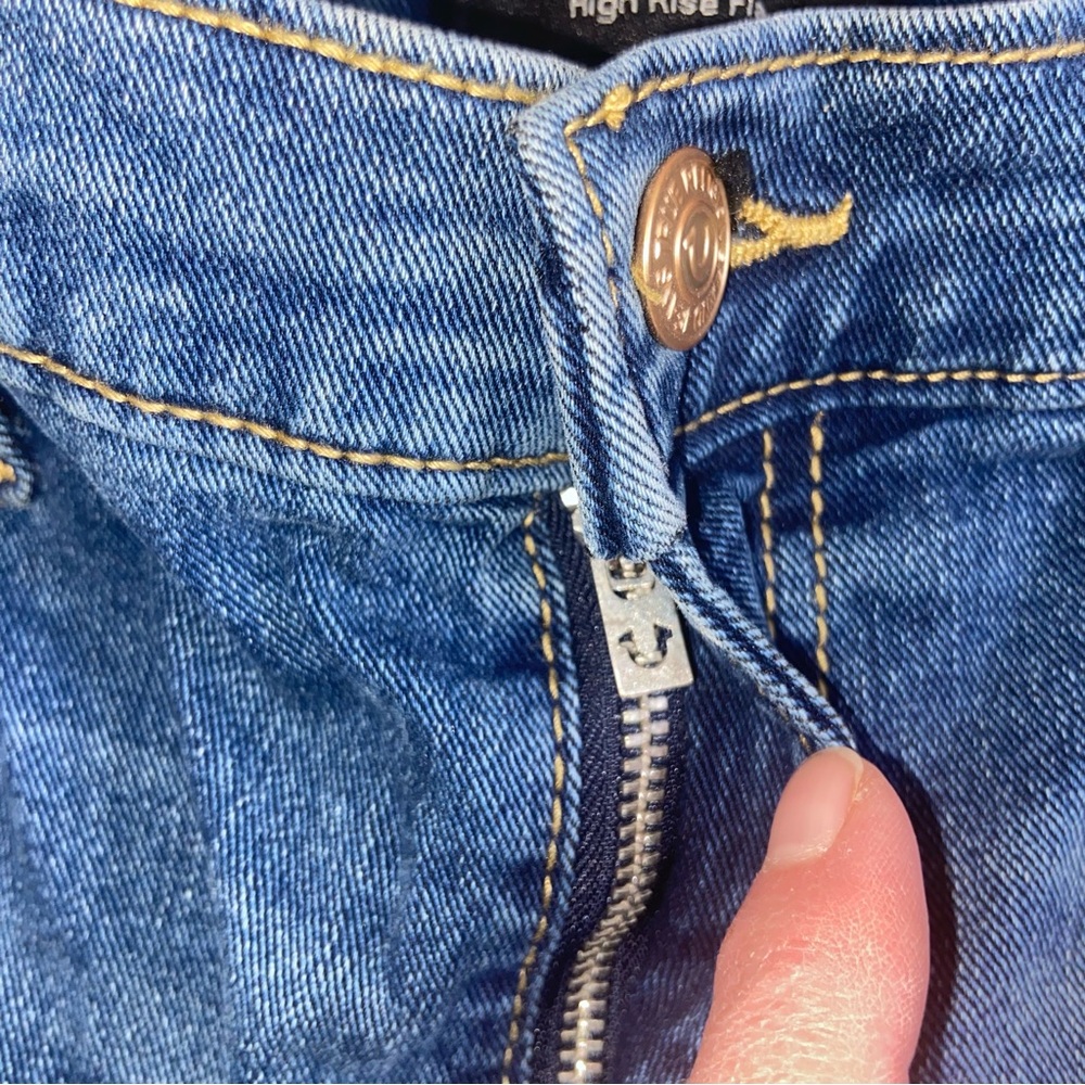 Vintage True Religion Jeans Womens Size 28 Charlie Flare Vintage 90s Y2K NWT - Picture 5 of 15